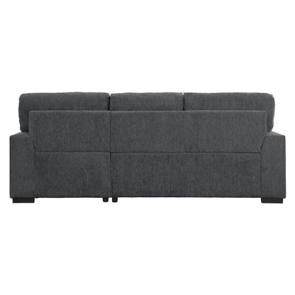 Morelia 2-Piece Sectional with Pull-out Bed and Right Chaise with Hidden Storage