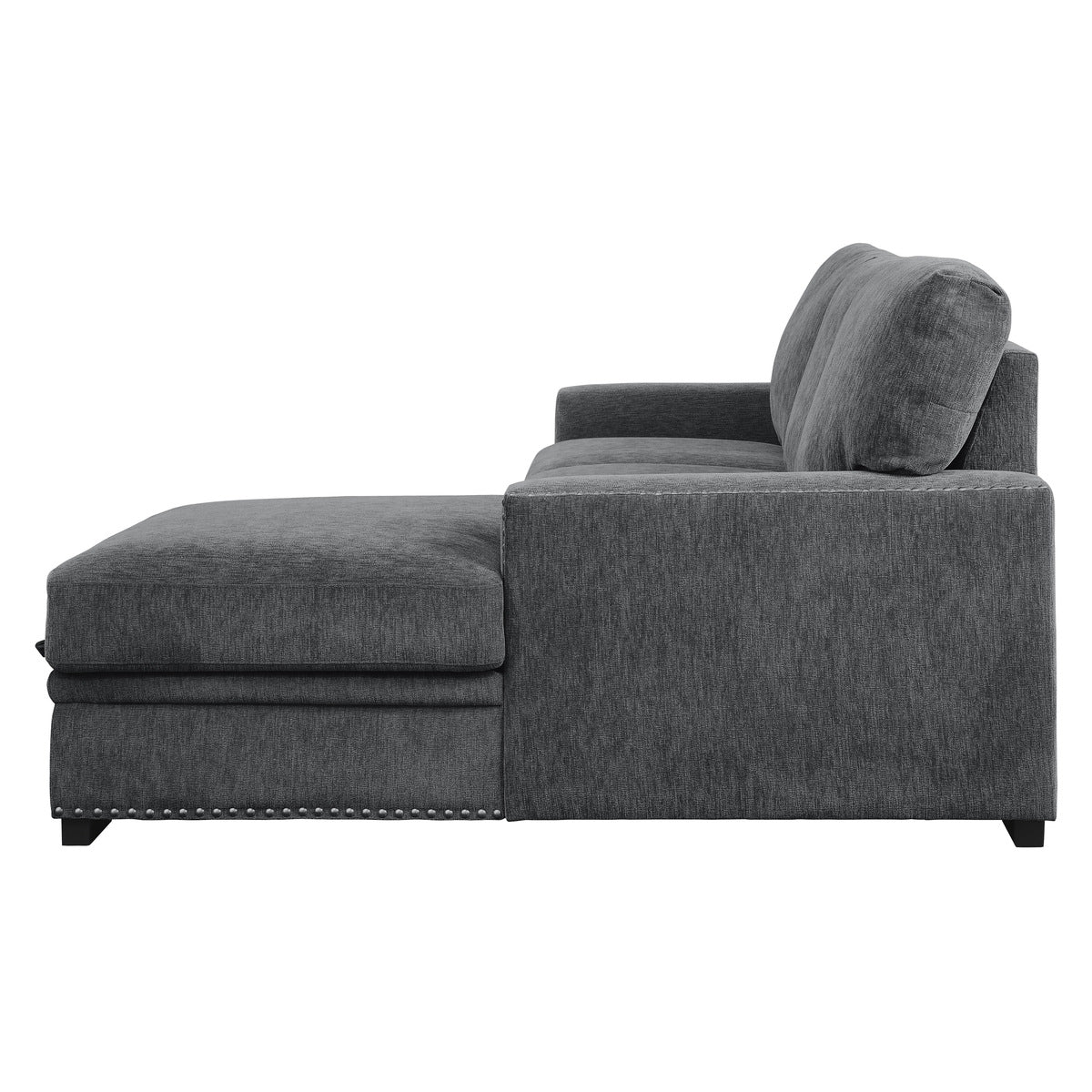 Morelia 2-Piece Sectional with Pull-out Bed and Right Chaise with Hidden Storage