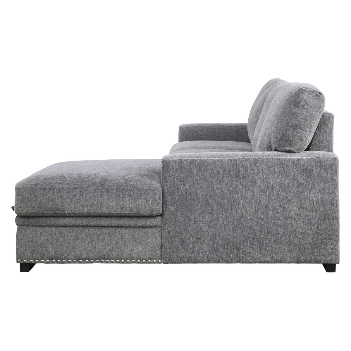 Morelia 2-Piece Sectional with Pull-out Bed and Right Chaise with Hidden Storage
