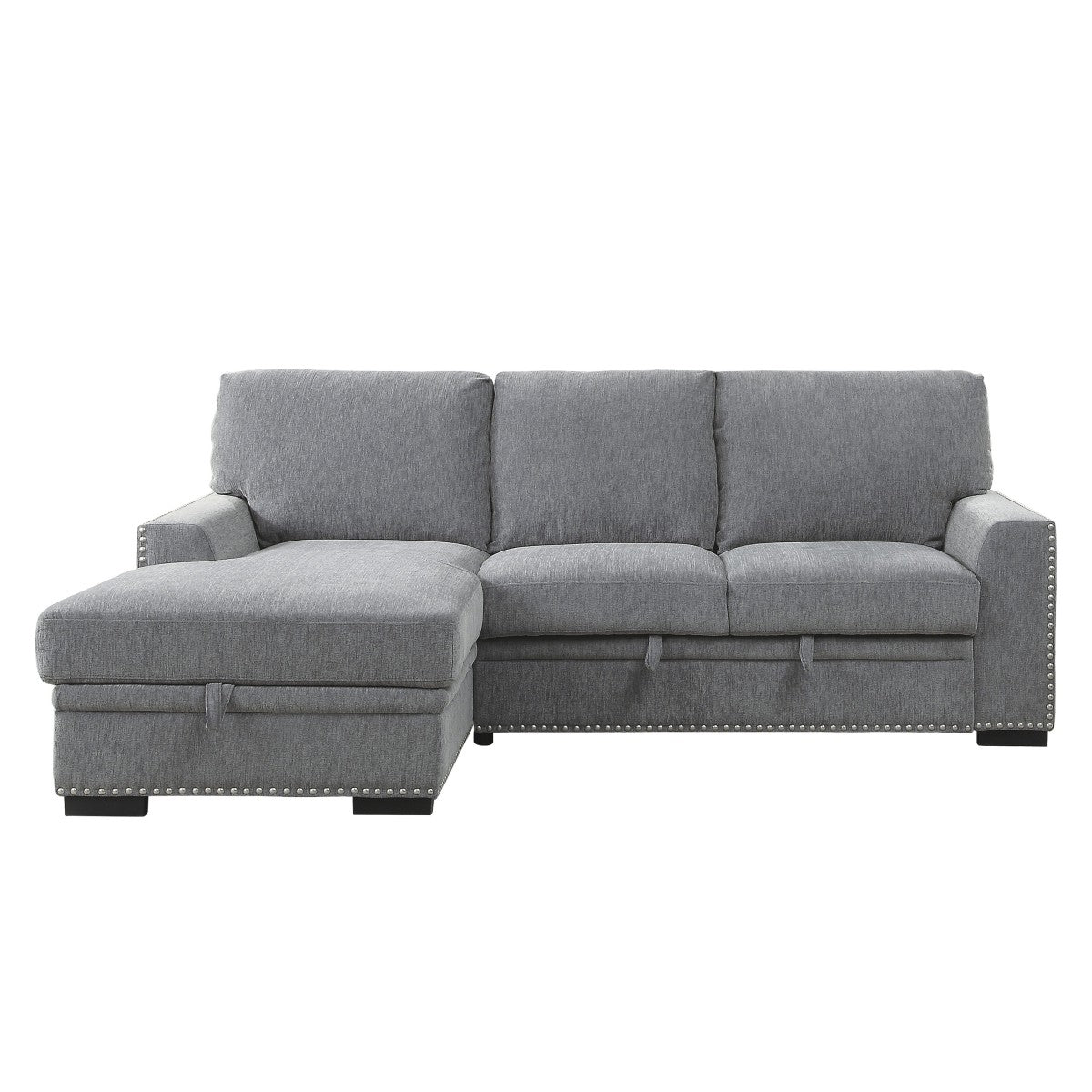 Morelia 2-Piece Sectional with Pull-out Bed and Left Chaise with Hidden Storage