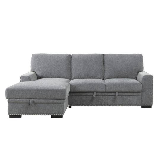 Morelia 2-Piece Sectional with Pull-out Bed and Left Chaise with Hidden Storage
