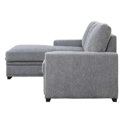 Morelia 2-Piece Sectional with Pull-out Bed and Left Chaise with Hidden Storage