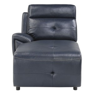 (1/6)Left Side Chaise, Push Back Recliner