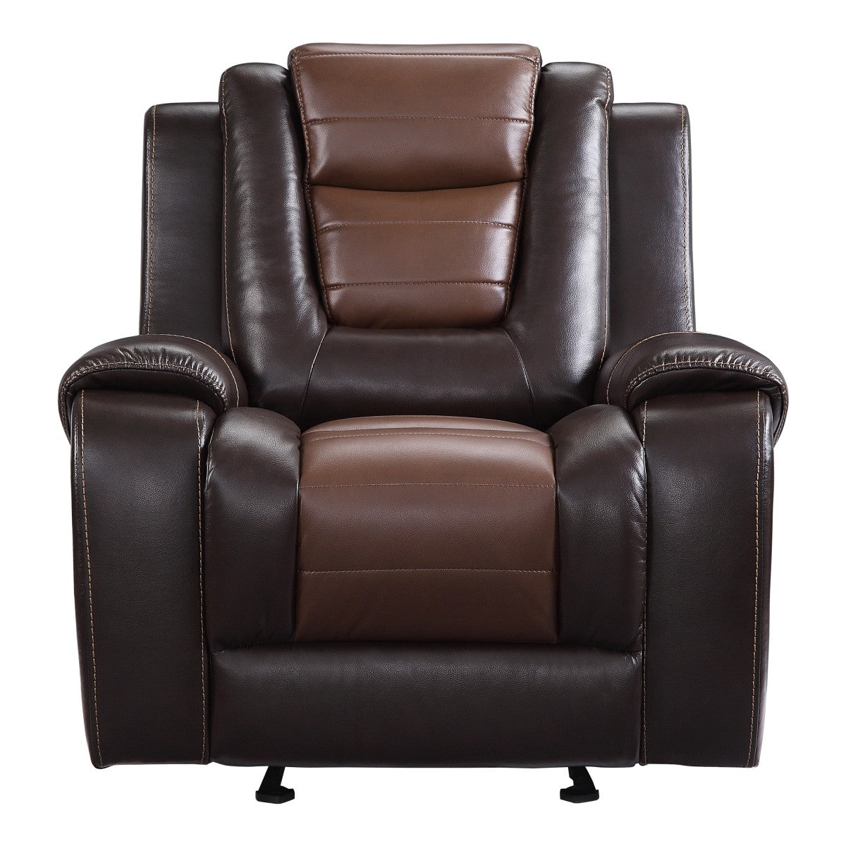 Briscoe Glider Reclining Chair - 2-tone (light brown and dark brown)