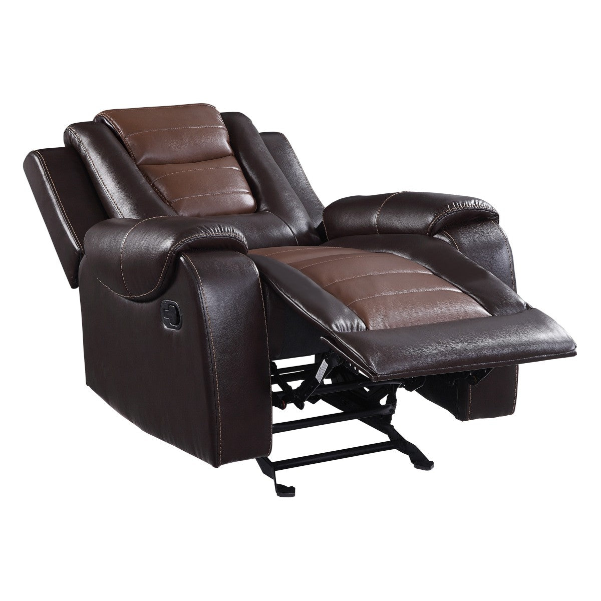 Briscoe Glider Reclining Chair - 2-tone (light brown and dark brown)
