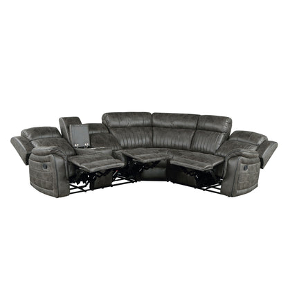 Centeroak 3-Piece Reclining Sectional with Left Console