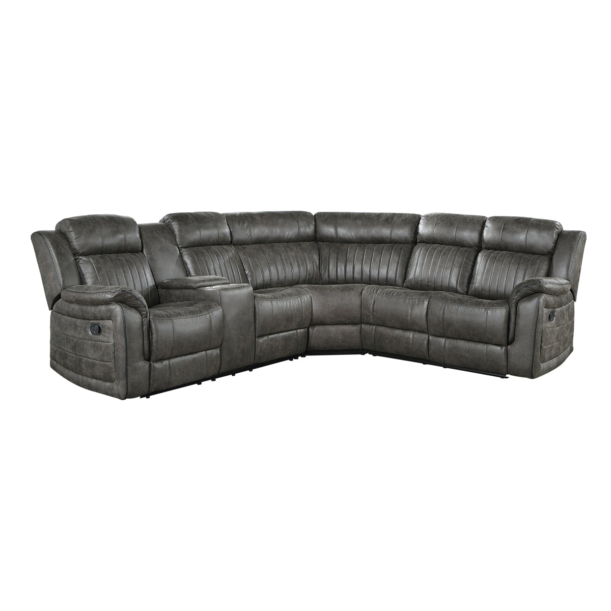 Centeroak 3-Piece Reclining Sectional with Left Console