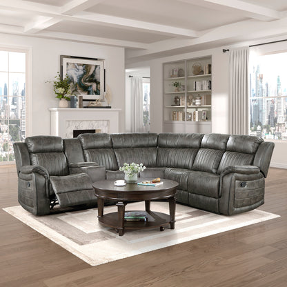 Centeroak 3-Piece Reclining Sectional with Left Console