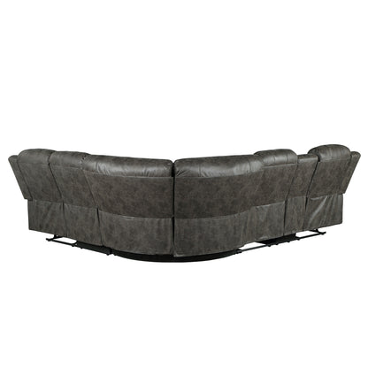 Centeroak 3-Piece Reclining Sectional with Left Console