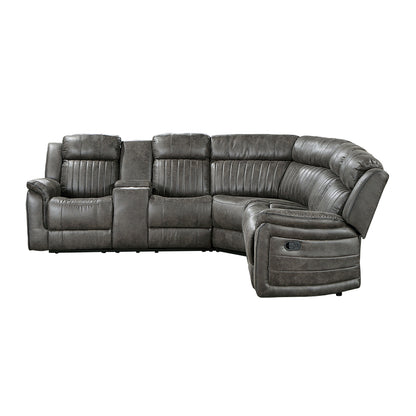 Centeroak 3-Piece Reclining Sectional with Left Console