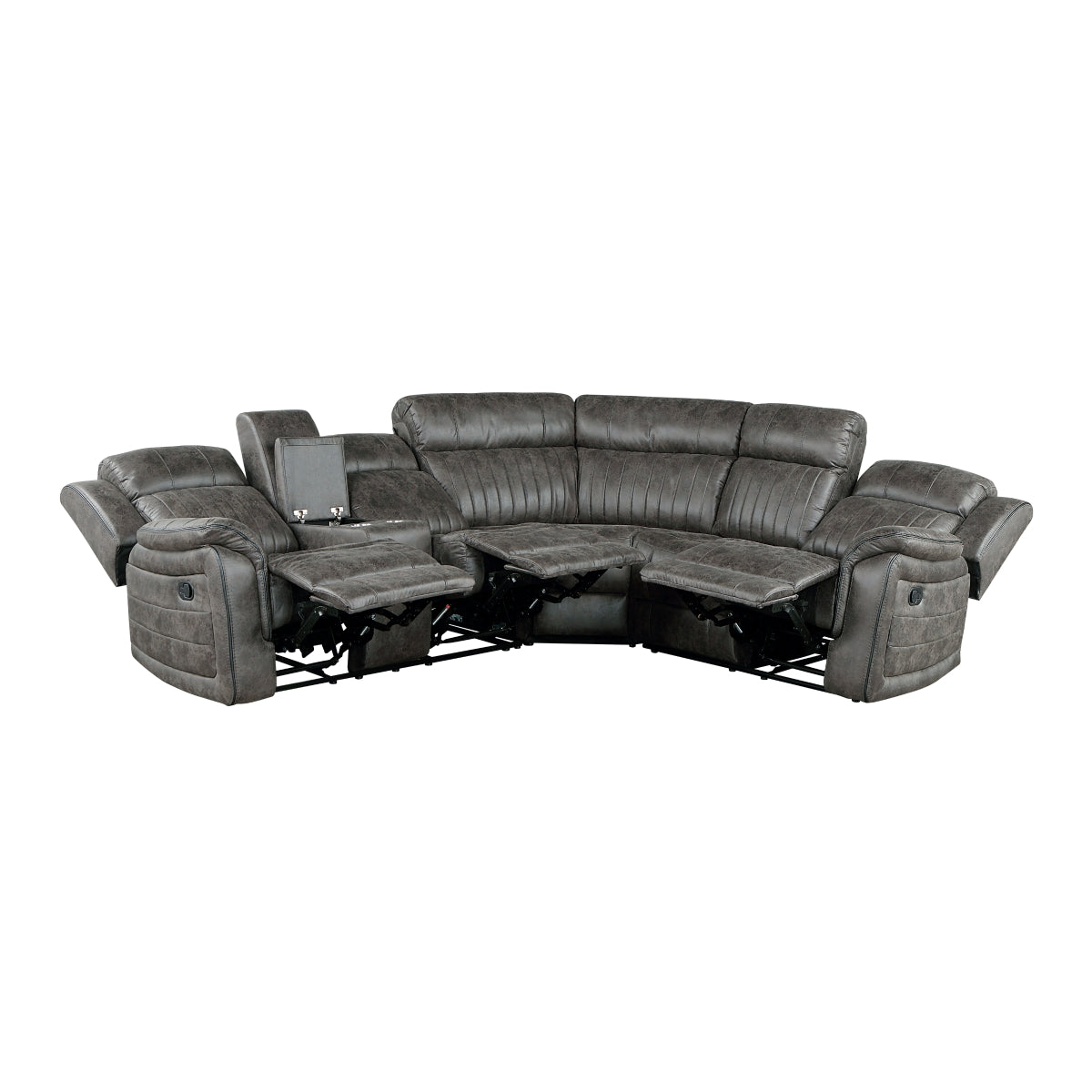 Centeroak 3-Piece Reclining Sectional with Left Console
