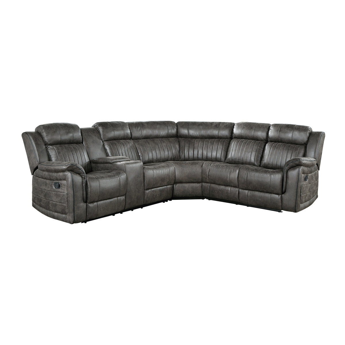 Centeroak 3-Piece Reclining Sectional with Left Console
