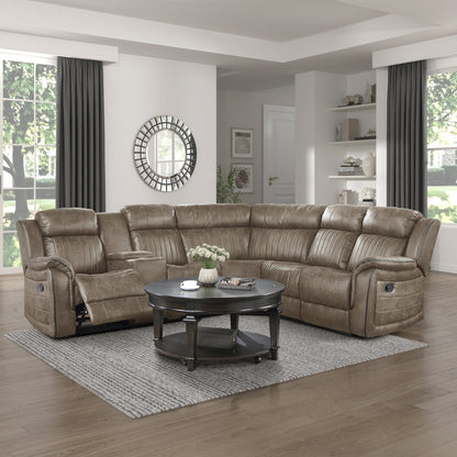Centeroak 3-Piece Reclining Sectional with Left Console