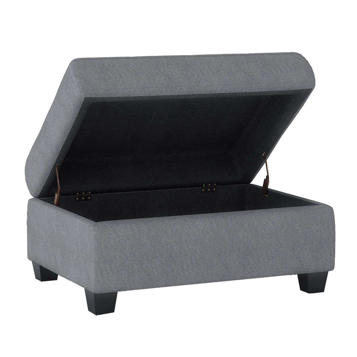 Maston 3-Piece Reversible Sectional with Drop-Down Cup Holders and Storage Ottoman