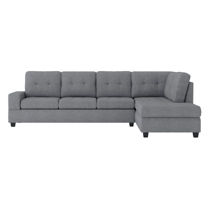 Maston 2-Piece Reversible Sectional with Drop-Down Cup Holders