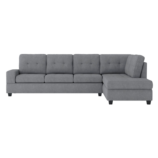 Maston 2-Piece Reversible Sectional with Drop-Down Cup Holders