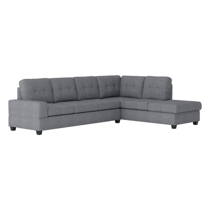 Maston 3-Piece Reversible Sectional with Drop-Down Cup Holders and Storage Ottoman