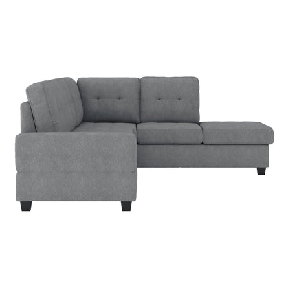 Maston 2-Piece Reversible Sectional with Drop-Down Cup Holders