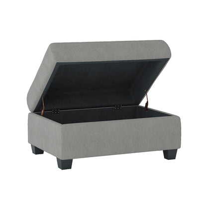 Maston 3-Piece Reversible Sectional with Drop-Down Cup Holders and Storage Ottoman
