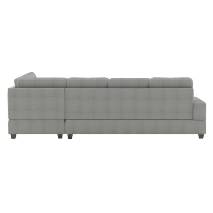 Maston 3-Piece Reversible Sectional with Drop-Down Cup Holders and Storage Ottoman