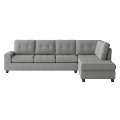 Maston 3-Piece Reversible Sectional with Drop-Down Cup Holders and Storage Ottoman