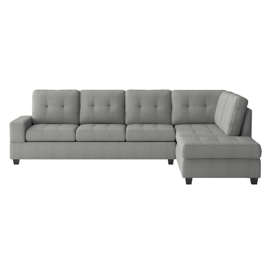 Maston 2-Piece Reversible Sectional with Drop-Down Cup Holders