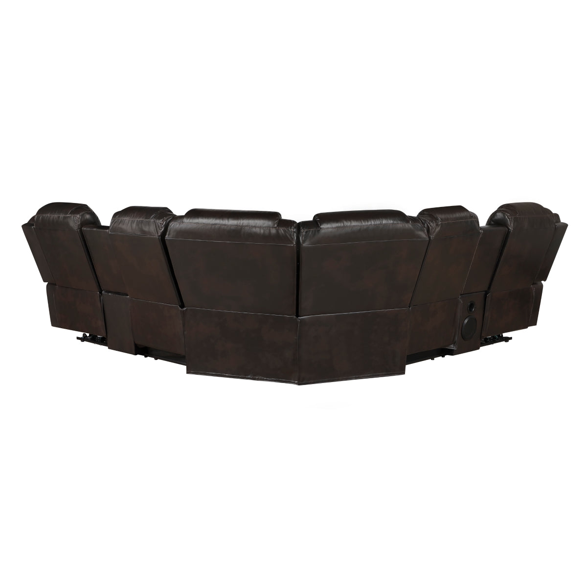 Ramone 3-Piece Power Reclining Sectional with Consoles, Speakers, Subwoofer and LED Lighting