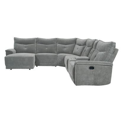 Tesoro 6-Piece Modular Reclining Sectional with Left Chaise