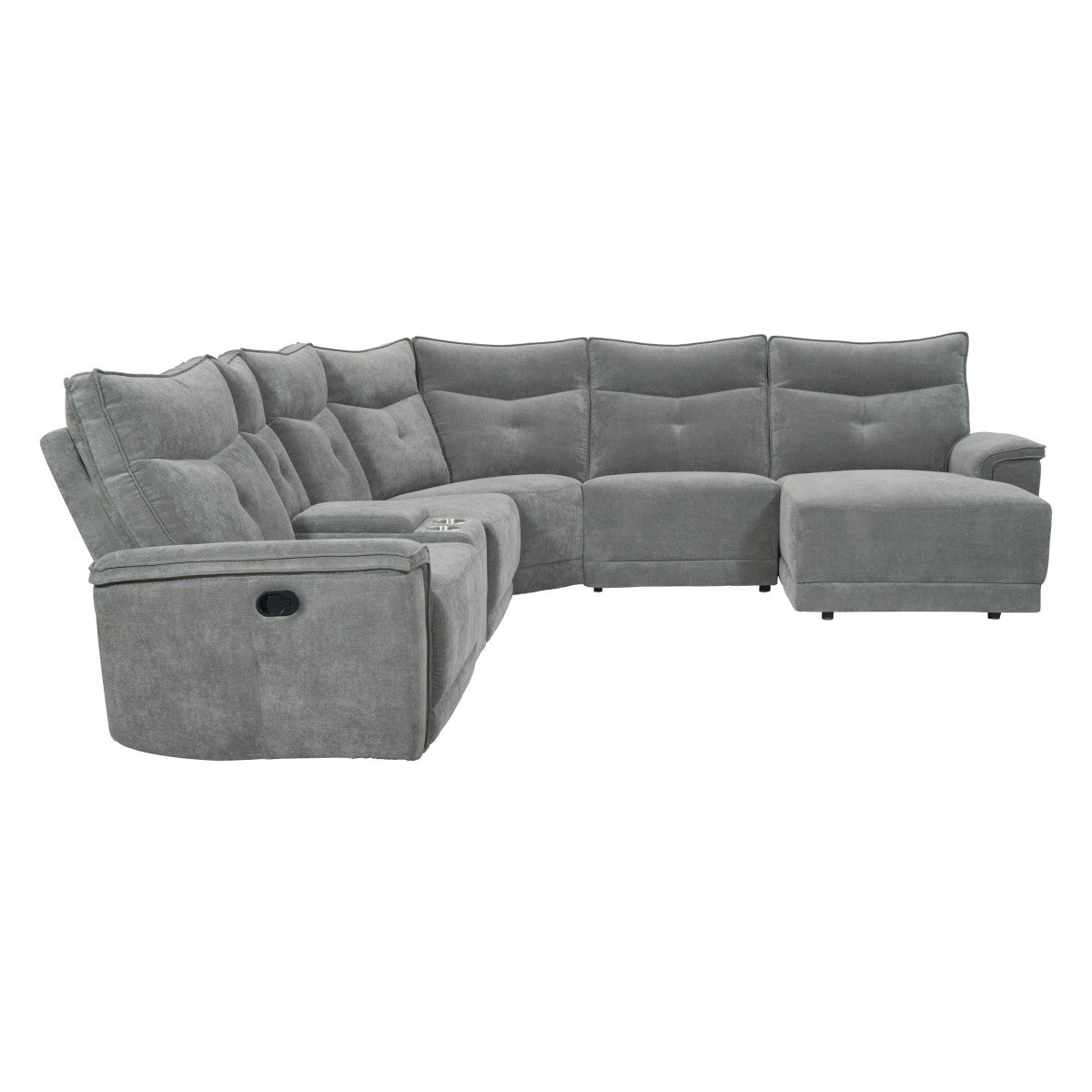 Tesoro 6-Piece Modular Reclining Sectional with Right Chaise