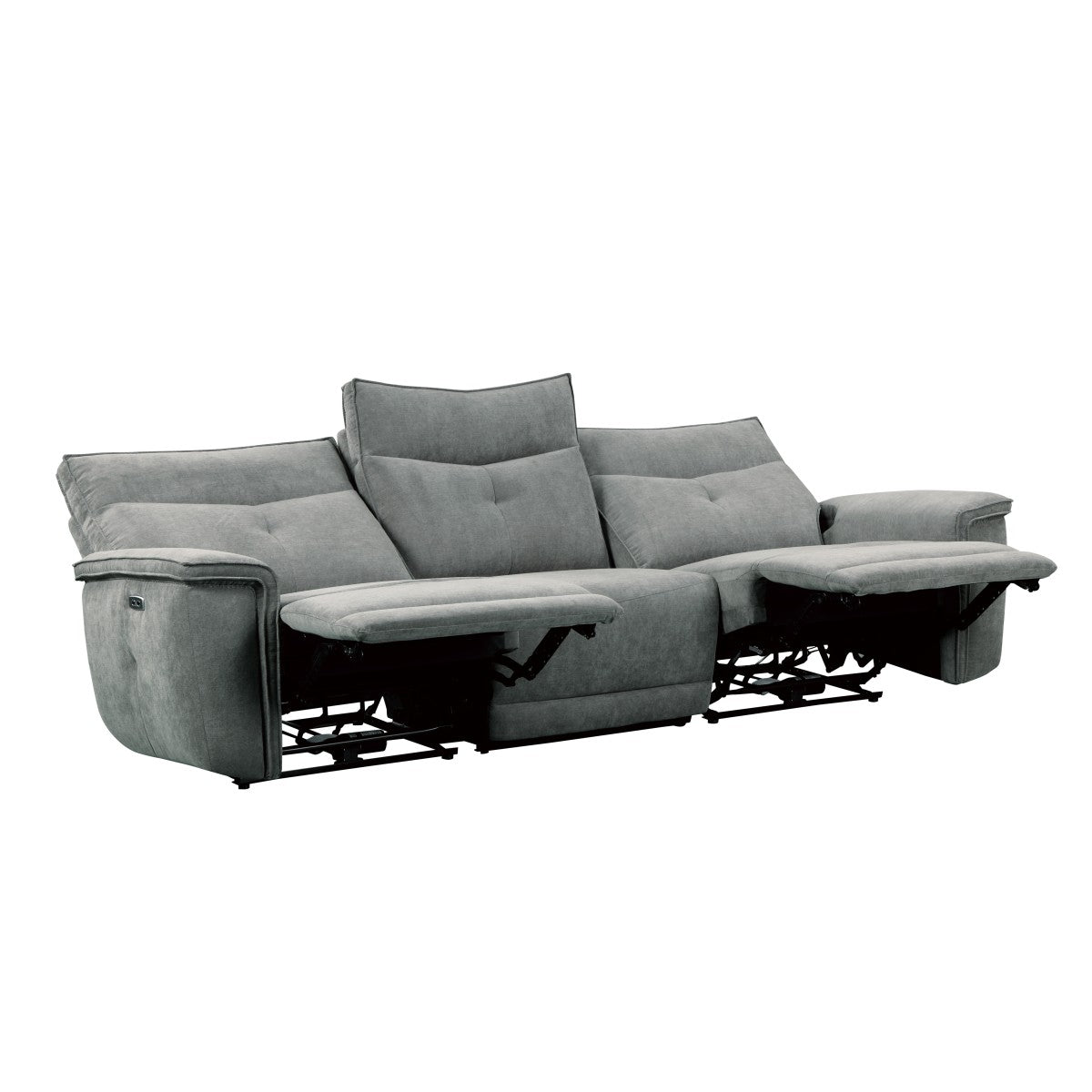 Tesoro Power Double Reclining Sofa with Power Headrests and USB Ports