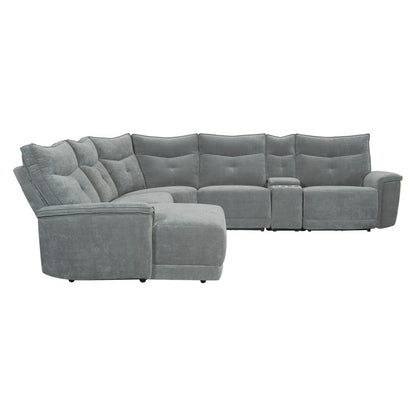 Tesoro 6-Piece Modular Reclining Sectional with Left Chaise