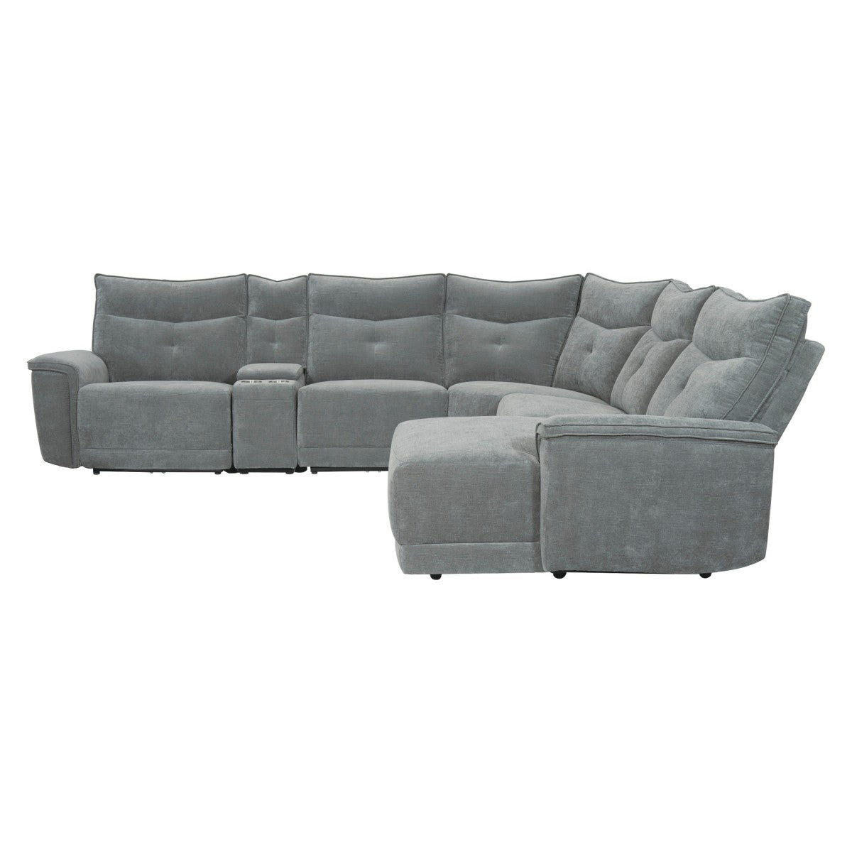 Tesoro 6-Piece Modular Reclining Sectional with Right Chaise