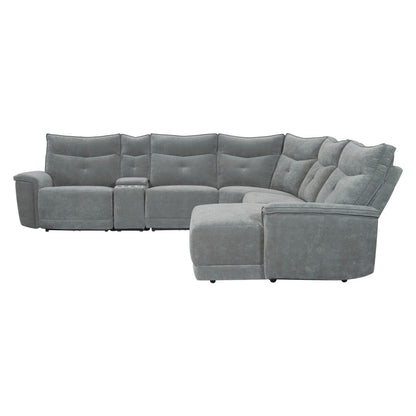 Tesoro 6-Piece Modular Reclining Sectional with Right Chaise