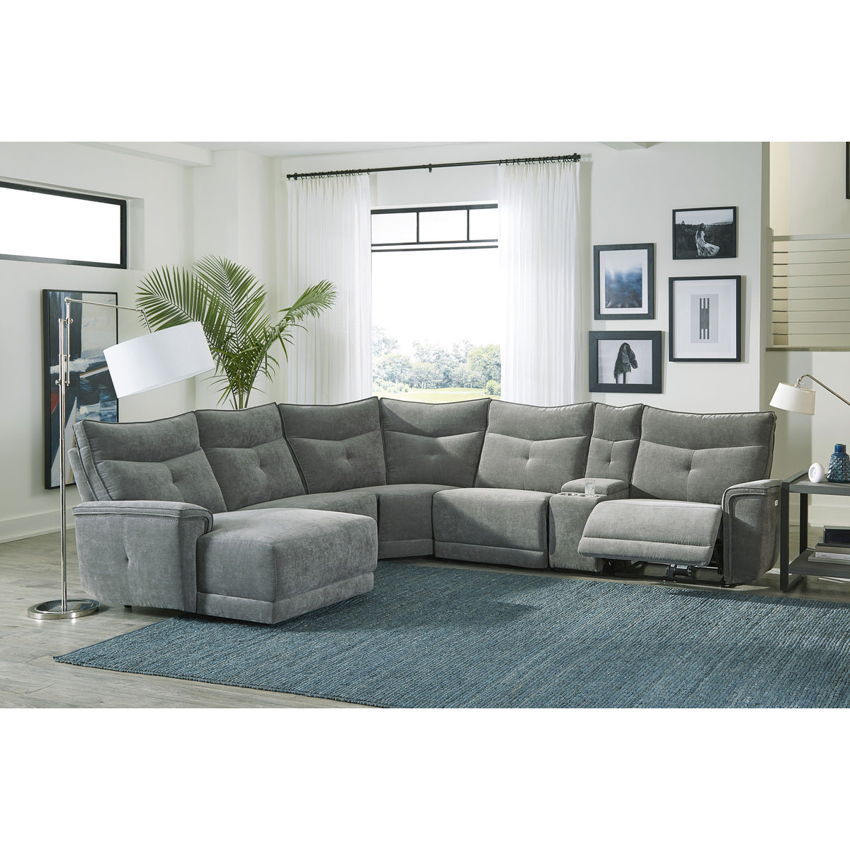 Tesoro 6-Piece Modular Reclining Sectional with Left Chaise