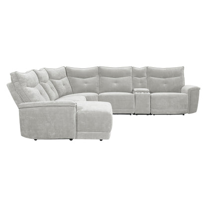 Tesoro 6-Piece Modular Reclining Sectional with Left Chaise
