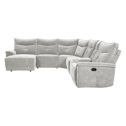 Tesoro 6-Piece Modular Reclining Sectional with Left Chaise