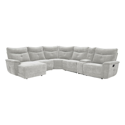 Tesoro 6-Piece Modular Reclining Sectional with Left Chaise