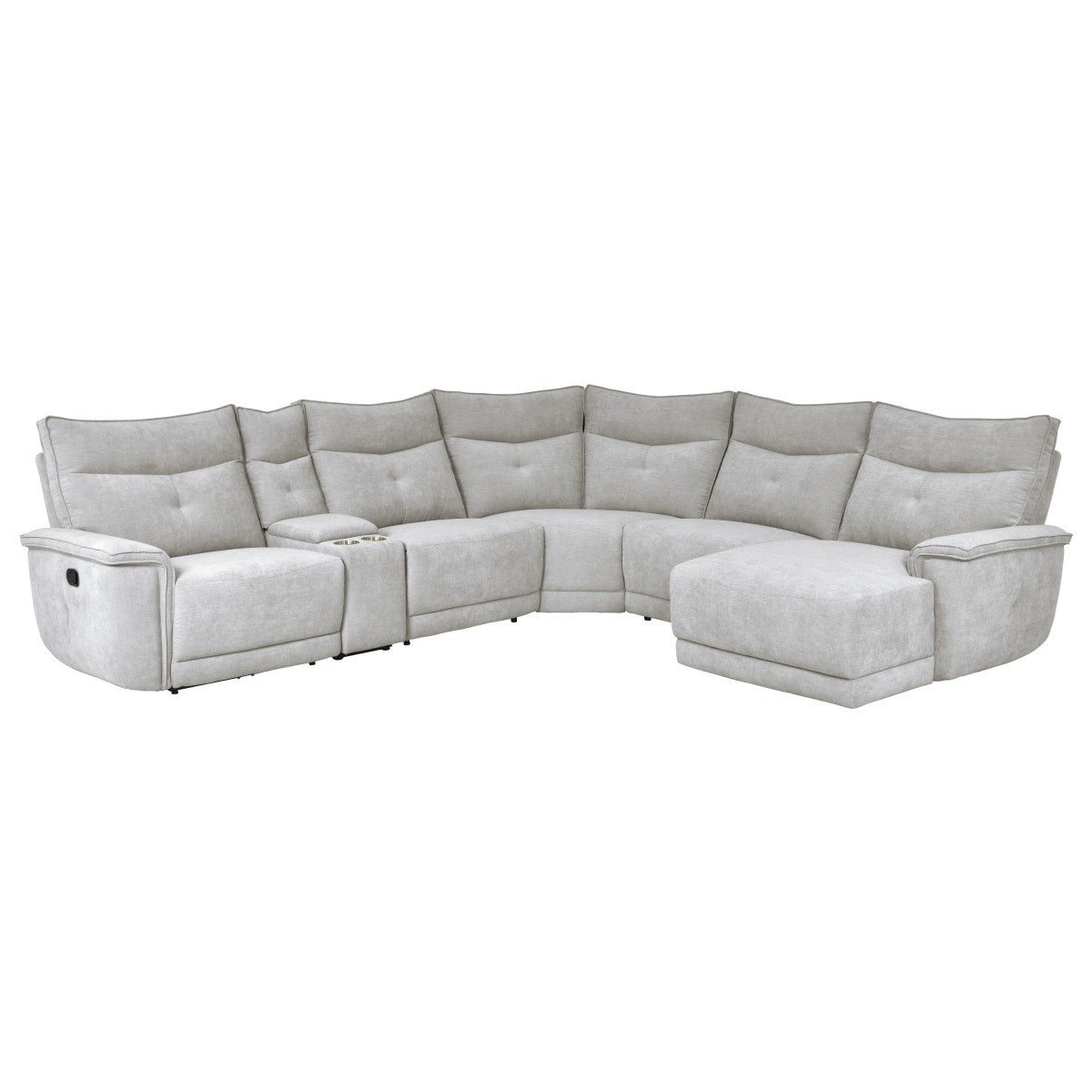 Tesoro 6-Piece Modular Reclining Sectional with Right Chaise