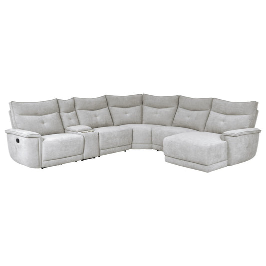 Tesoro 6-Piece Modular Reclining Sectional with Right Chaise