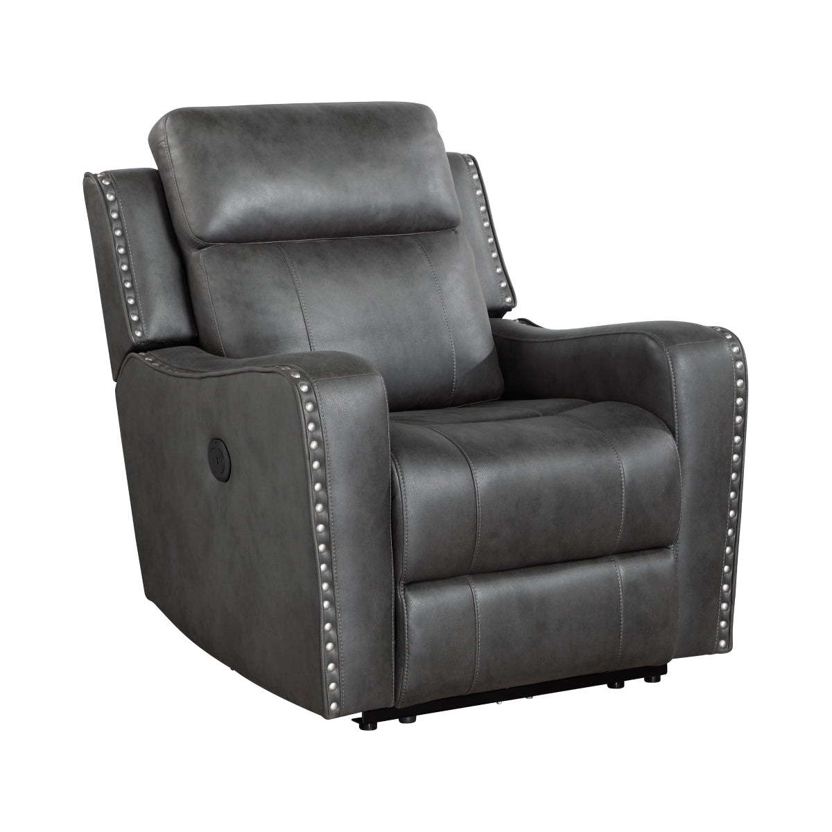 Kellen Power Reclining Chair - Smoky gray