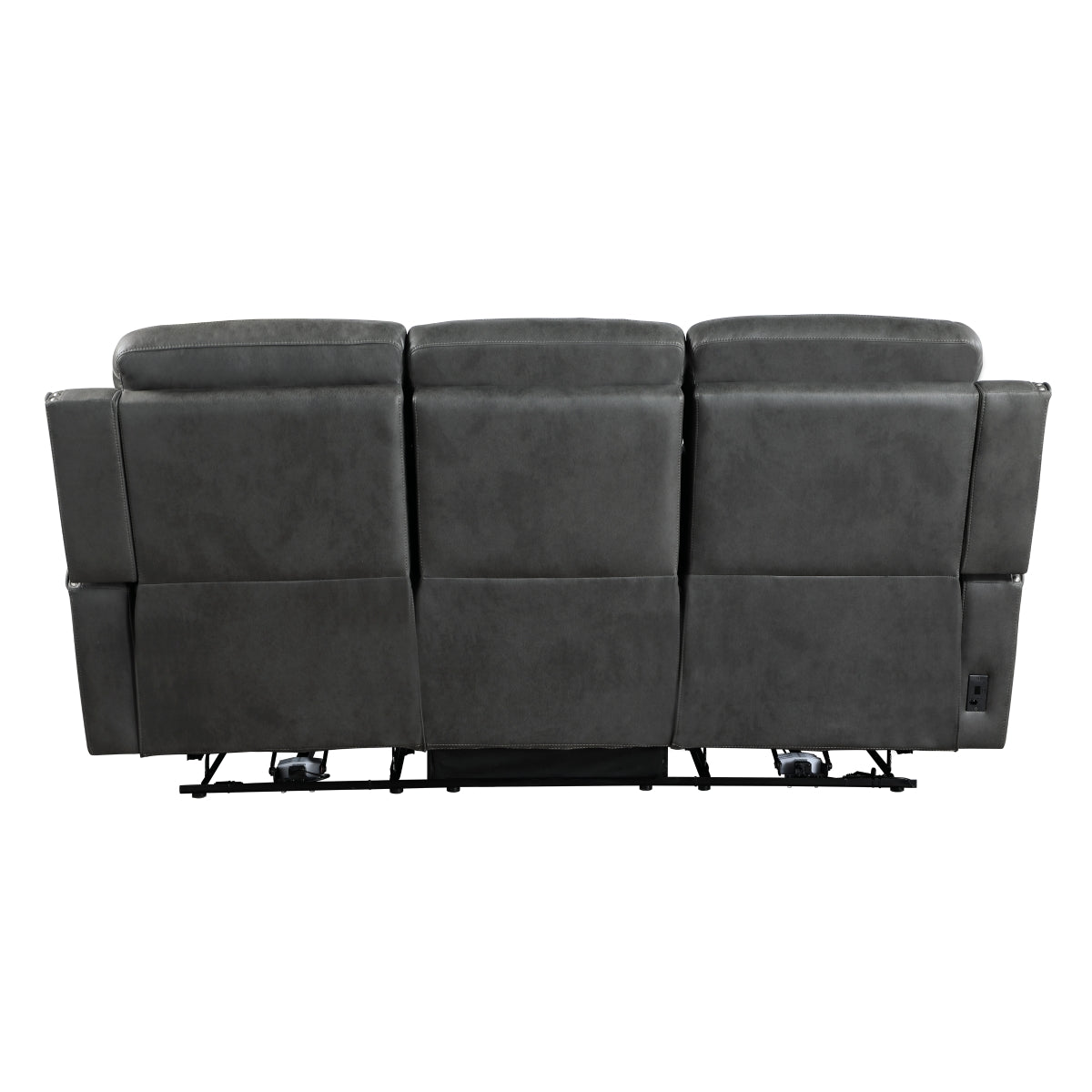 Kellen Power Double Reclining Sofa - Smoky gray