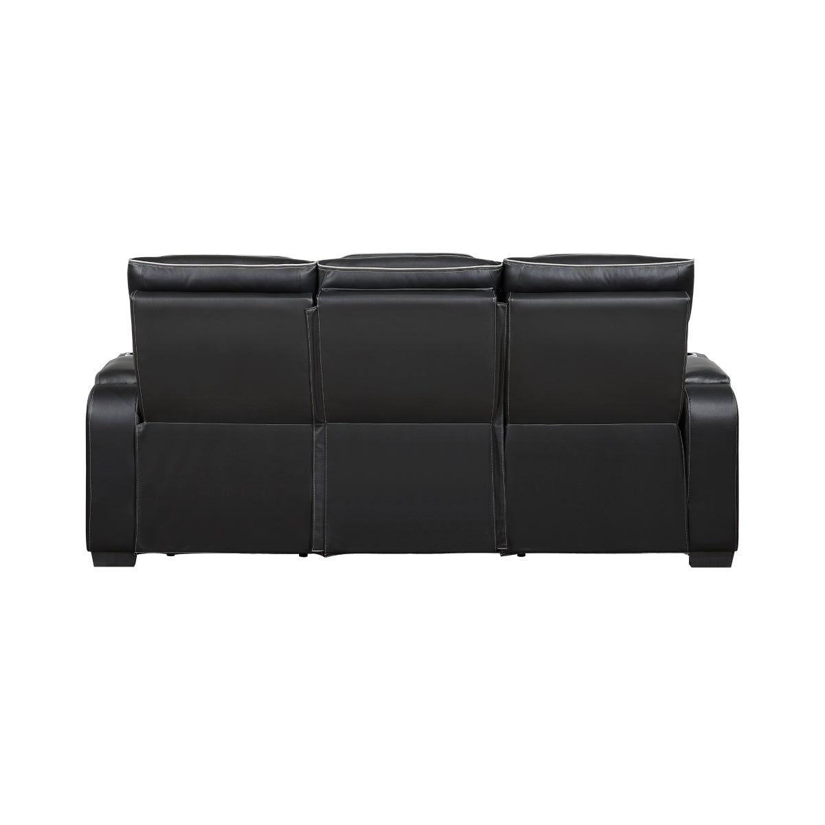 Fairway Power Double Reclining Sofa with Center Drop-Down Cup Holders, Power Headrests, Storage Arms(Top and Side), Cup holders and Reading Lights, Two Wireless Chargers, Charging Ports and LED Lighting