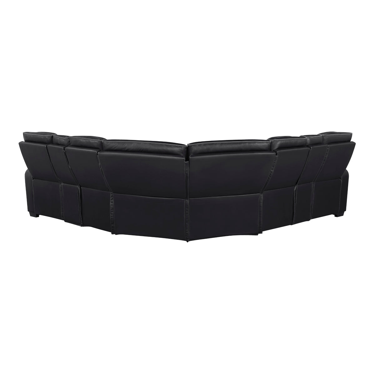 Fairway 3-Piece Power Reclining Sectional with Consoles, Power Headrests, Storage Arms(Top and Side), Cup holders, Charging Ports, Wireless speakers and LED lighting