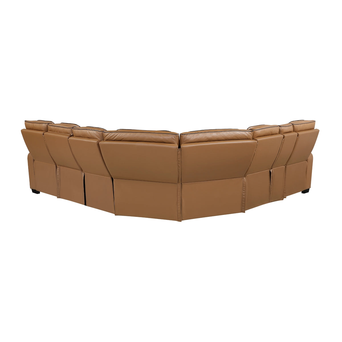 Fairway 3-Piece Power Reclining Sectional with Left Side Console, Drop-Down Cup Holders, Power Headrests, Storage Arms(Top and Side), Cup holders, Reading Lights, Charging Ports, Wireless speakers, Two Wireless Chargers, and LED lighting
