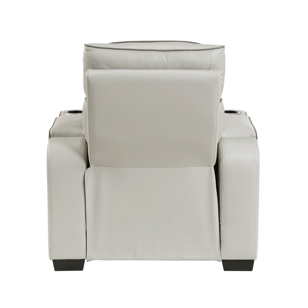 Fairway Power Reclining Chair with Power Headrest, Cup holders and Storage Arms(Top and Side), Charging Ports and LED lighting