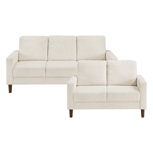 Crandall 2-Piece Living Room Set (Sofa and Love Seat)