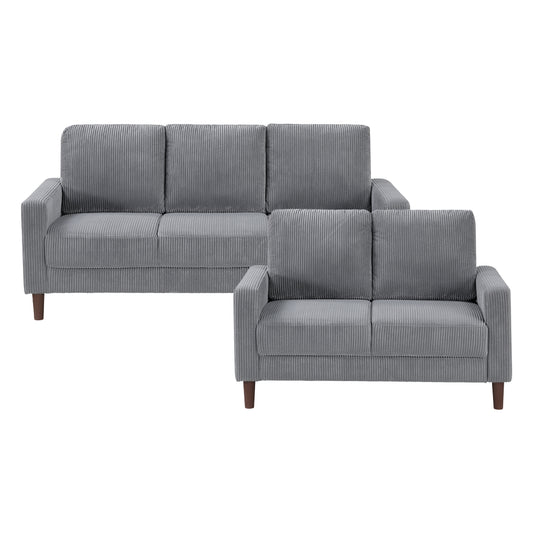 Crandall 2-Piece Living Room Set (Sofa and Love Seat)