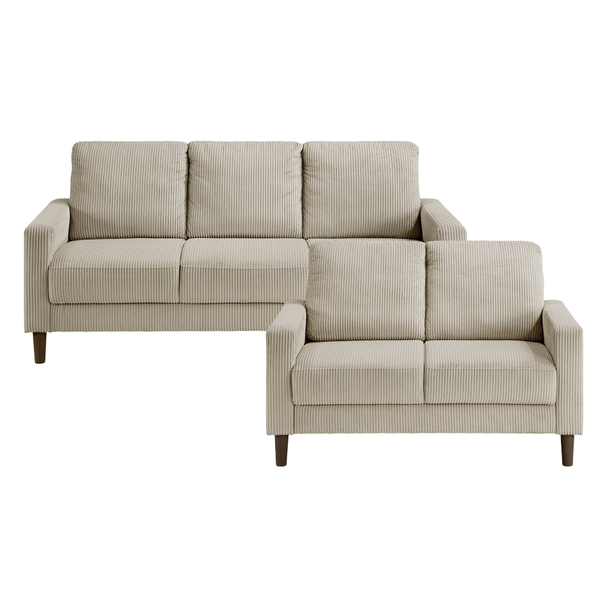 Crandall 2-Piece Living Room Set (Sofa and Love Seat)