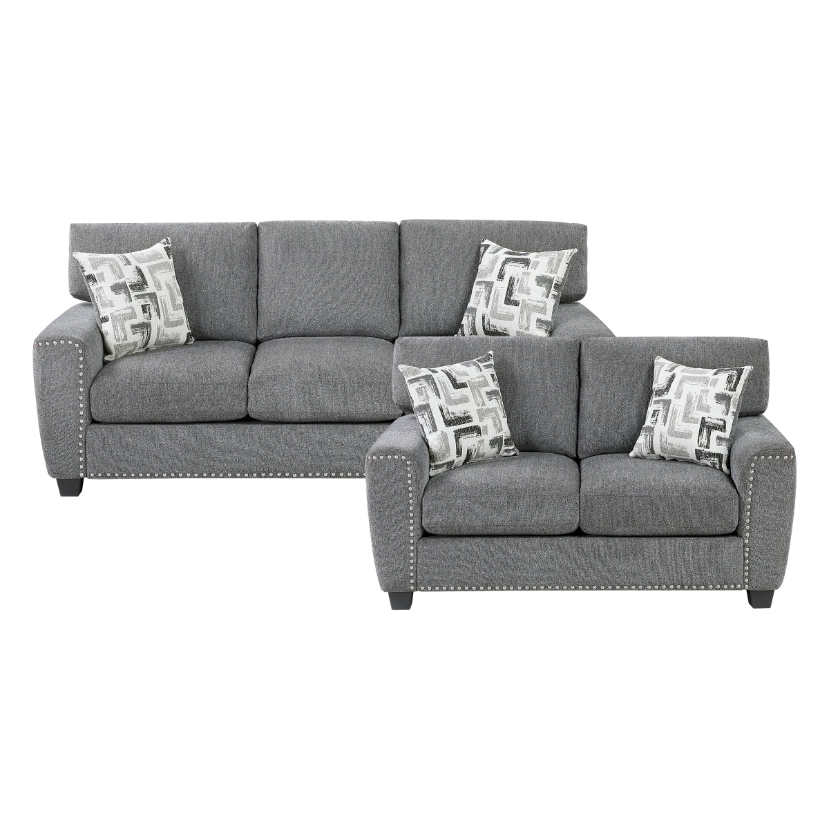 Isabel 2-Piece Living Room Set (Sofa and Love Seat)
