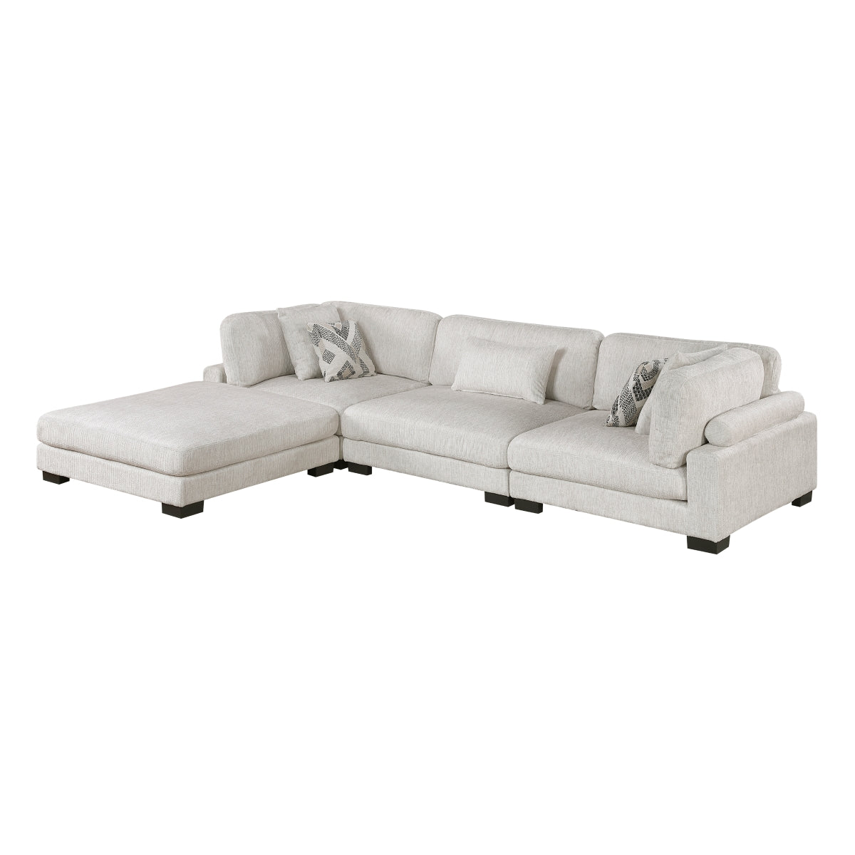 Tinley 4-Piece Modular Sectional with Ottoman